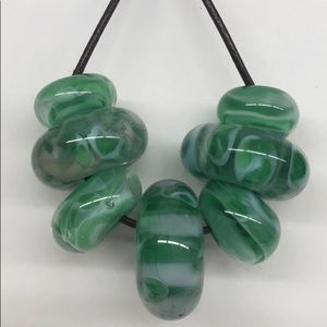 Nwt hand crafted glass necklace
